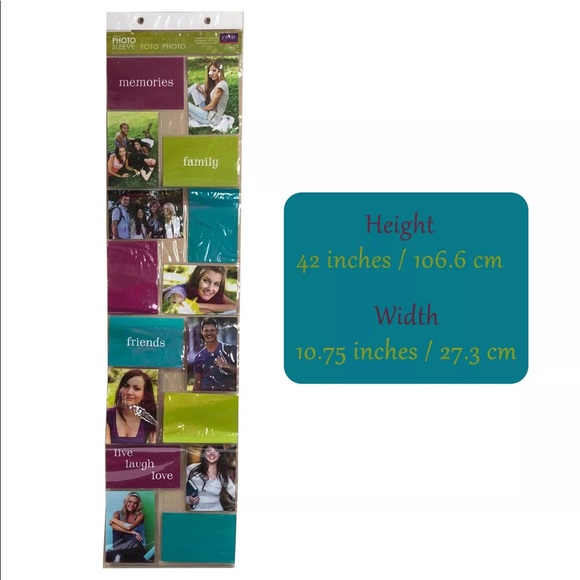 New Hanging Pictures Frame 4”X6” Photo Pocket Sleeve - Picture 5 of 8